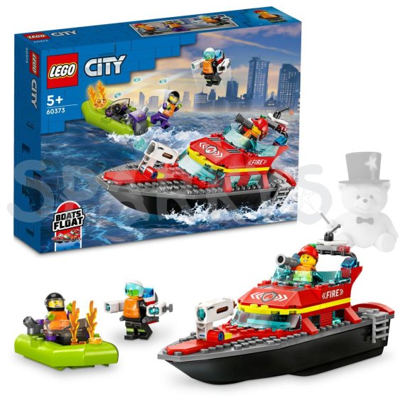 LEGO® City 60373 Hasičská záchranná loď a čln                    