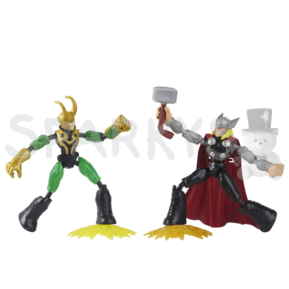 Avengers Bend and Flex Thor vs Loki                    
