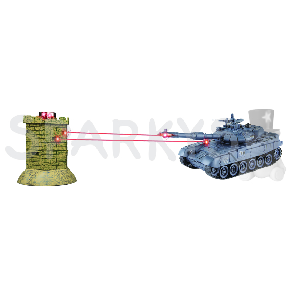 Epee 1:28 Bojující R/C tank - interaktivní IR bitva T90 vs pevnost                    