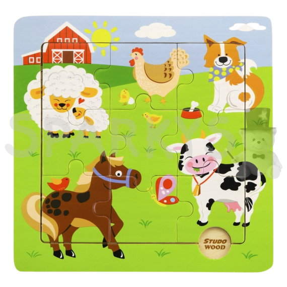 BABU - Puzzle zvířátka z farmy                    