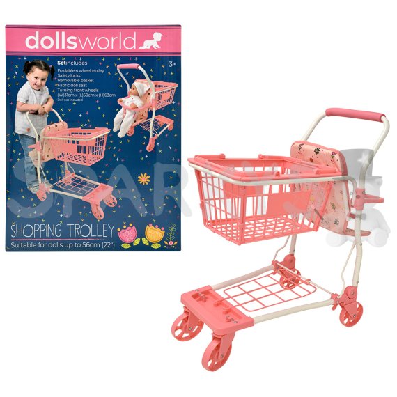 Dolls World - Nákupný vozík so sedačkou pre bábiku 56 cm                    