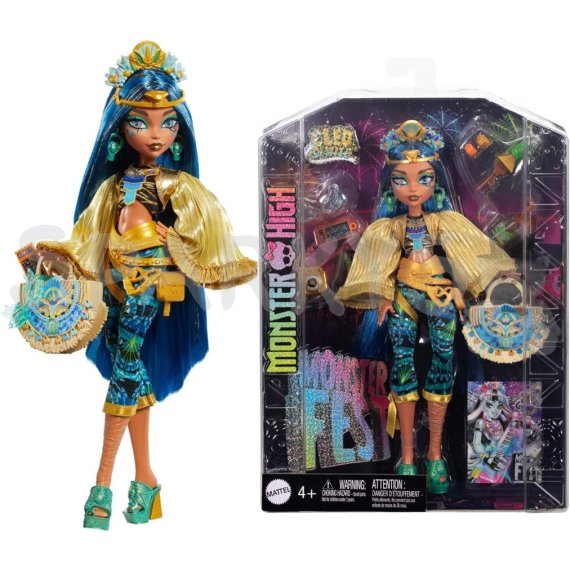 Monster High Monster Fest Cleo, plagát kapely a doplnky                    