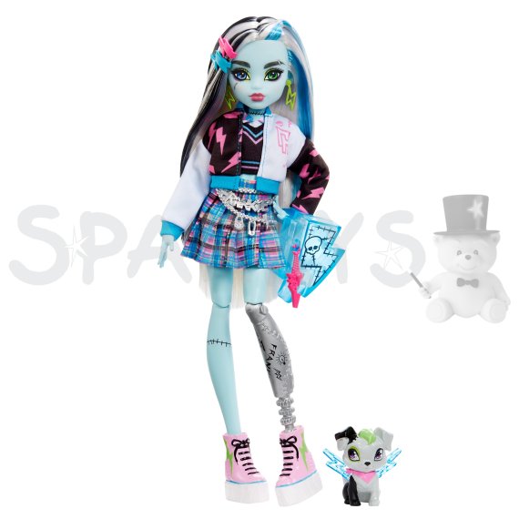 Monster High bábika monsterka - Ffrankie                    