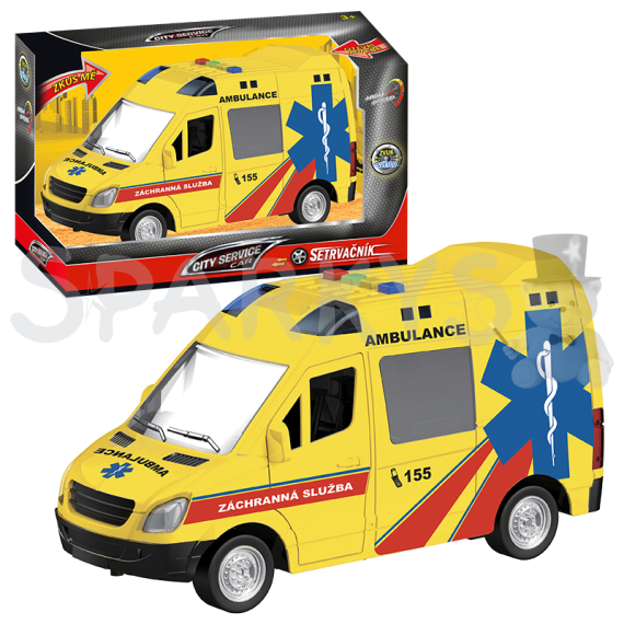 CITY SERVICE CAR - 1:16 Ambulance na setrvačník                    