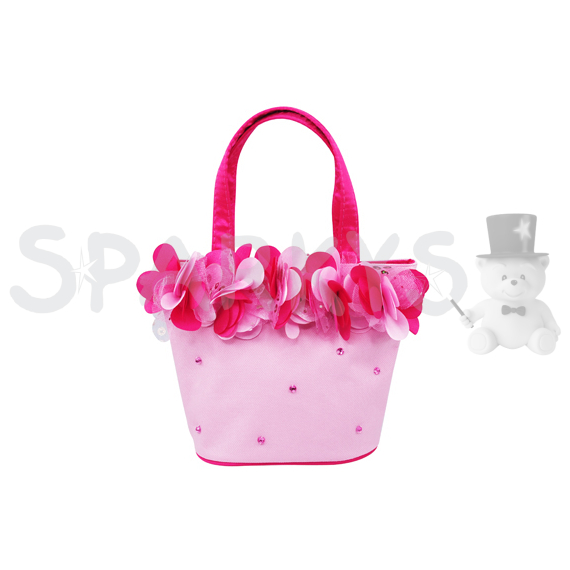 PINK POPPY - Kabelka růžová , kytičky                    
