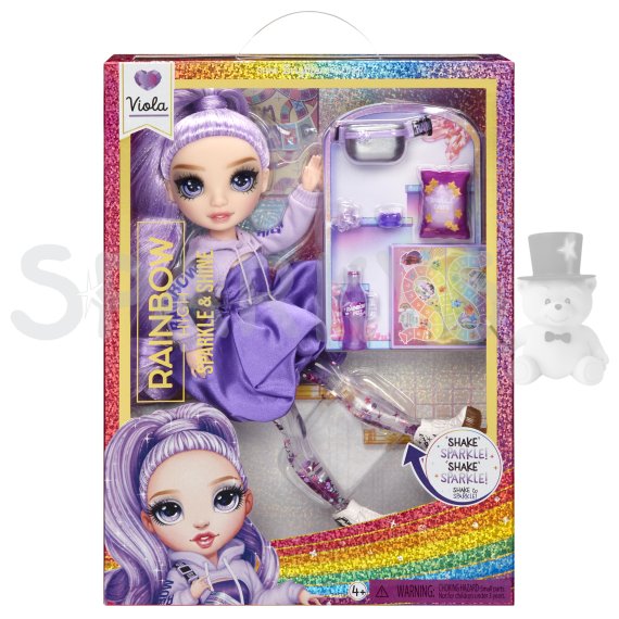 Rainbow High Sparkle &amp; Shine Fashion bábika - Viola (Purple)                    