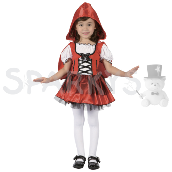 SPARKYS - Kostým dívka v červeném 92-104 cm                    
