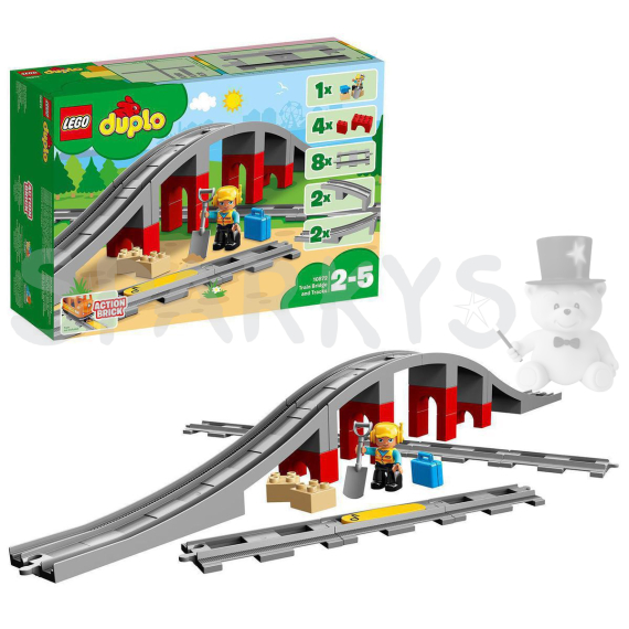 LEGO® DUPLO® 10872 Doplňky k vláčku – most a koleje                    