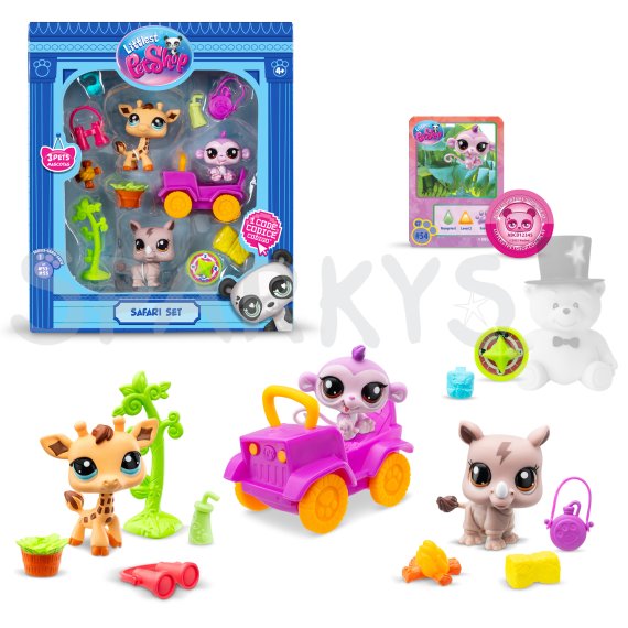 Littlest Pet Shop 3 figúrky Safari                    