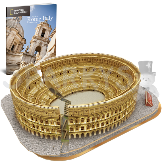 CubicFun - Puzzle 3D National Geographic - Colosseum - 131 dílků                    