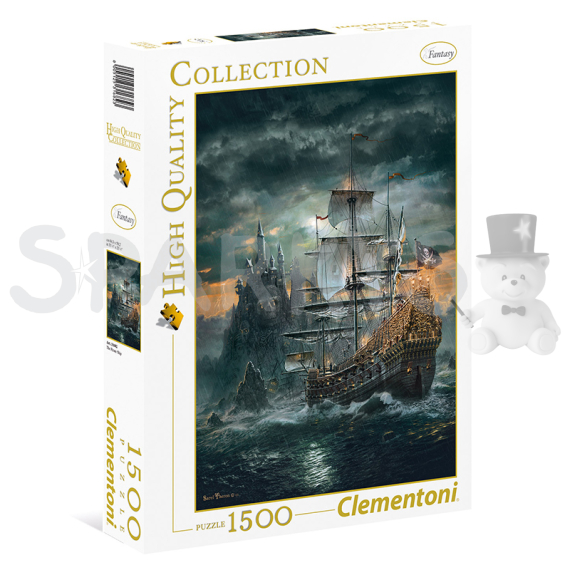 Clementoni - Puzzle 1500 Pirátská loď                    