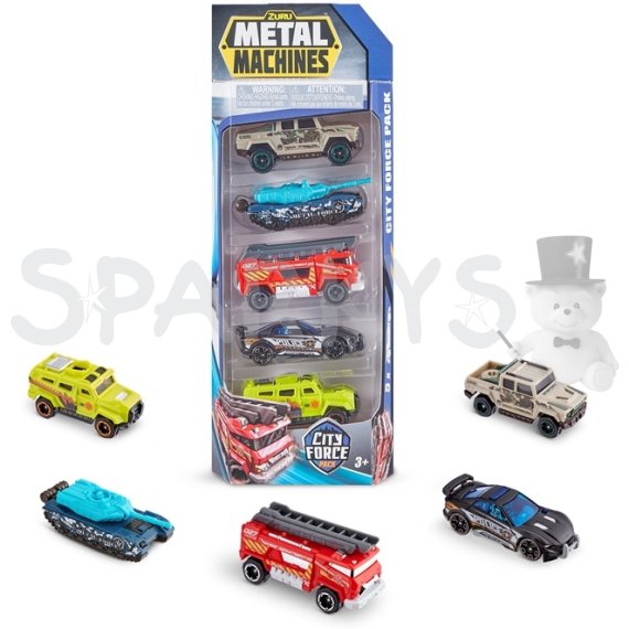 Metal Machines City force Súprava áut 5 ks                    