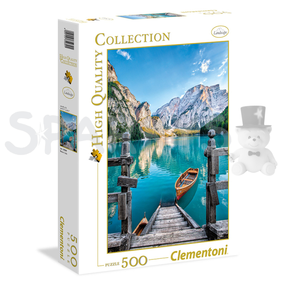 Clementoni - Puzzle 500 Jezero Braies                    