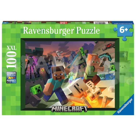 Ravensburger Minecraft Monštrá z Minecraftu 100 dielikov                    