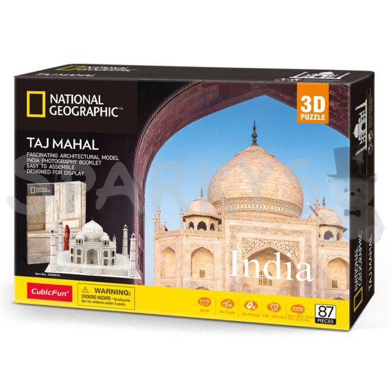 CubicFun - Puzzle 3D National Geographic - TAj Mahal 87 dílků                    