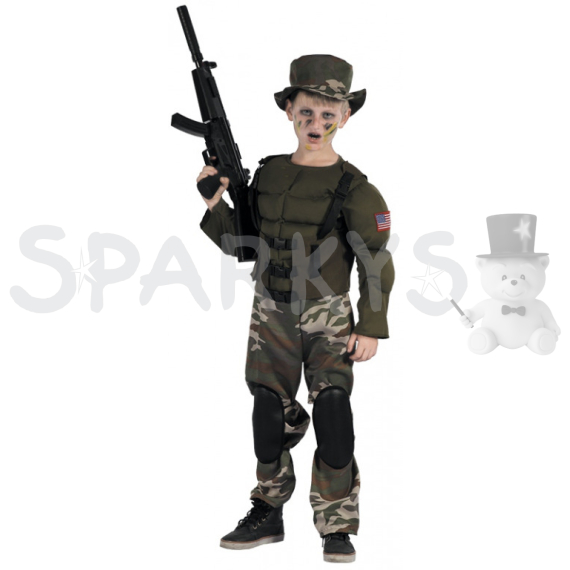 SPARKYS - Kostým Super voják 130-140 cm                    