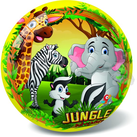 Lopta zvieratka z jungle 14 cm                    