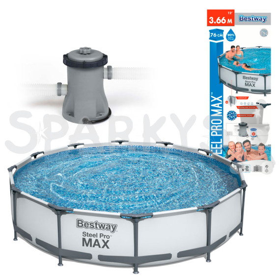 BESTWAY 56416 - Bazén Steel Pro MAX ™ 366x76cm                    