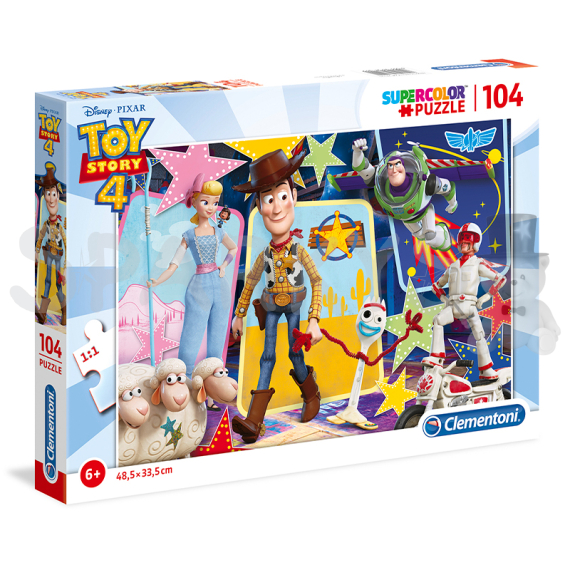 Clementoni - Puzzle Supercolor 104 Toy Story 4                    