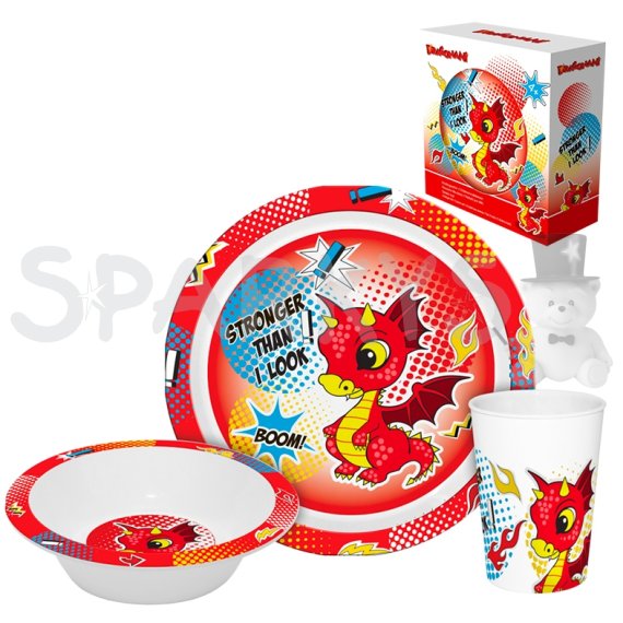 Dragon jedálenský set 3ks                    