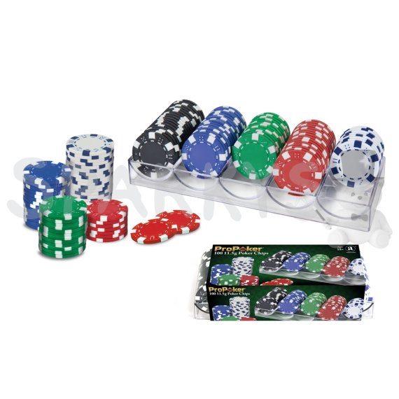 100 žetónov POKER 11,5 g                    