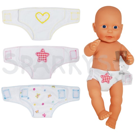 Dolls World - Látkové plienky pre bábiky 46 cm                    