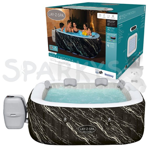 BESTWAY 6001F - Vírivka Lay-Z-Spa® Hollywood Luxe AirJet 6                    