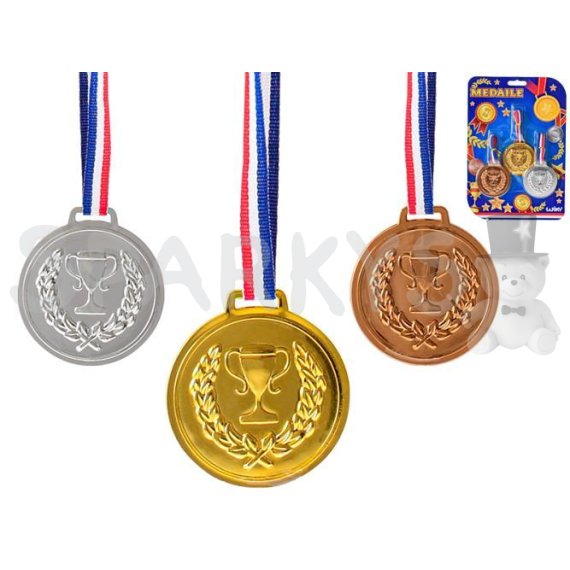 Medaila set 3 ks - Český obal                    