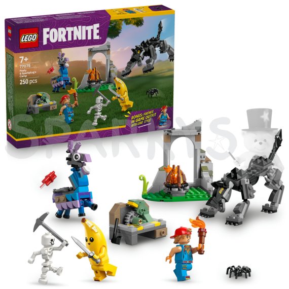 LEGO® Fortnite® 77075 Peely a Sparkplug a ich táborisko                    