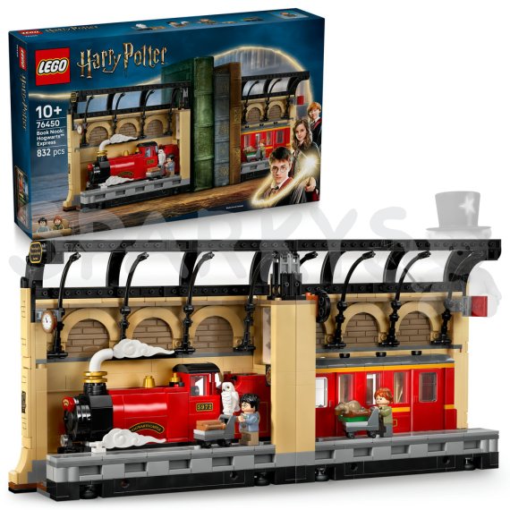 LEGO® Harry Potter™ 76450 Knižná zarážka: Spešný vlak do Rokfortu                    