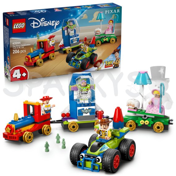 LEGO® ǀ Disney 43264 Slávnostný vláčik a Autíčko z Príbehu hračiek                    