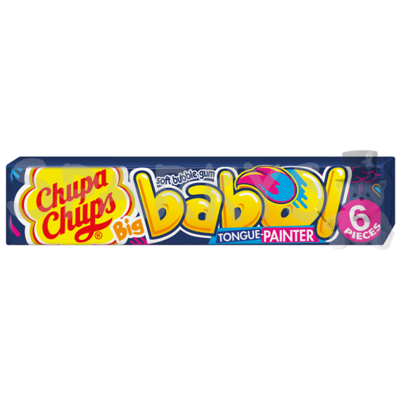 Chupa Chups Žuvačka Big Babol 27.6g - MALINOVÁ - FARBIACE (3-pack)                    