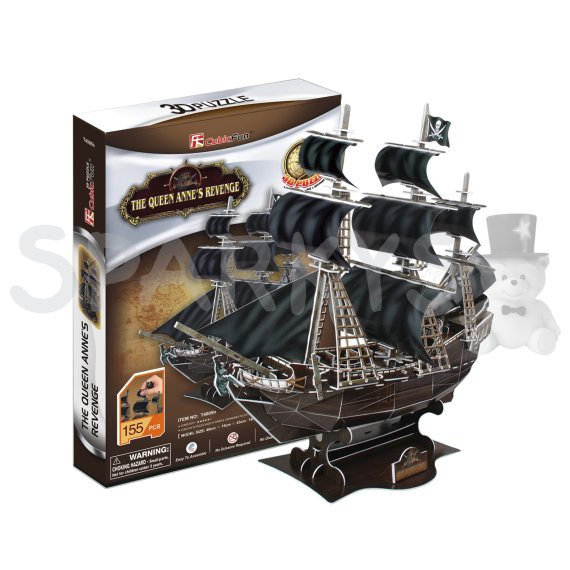 CubicFun - Puzzle 3D The Queen Anne's Revenge - 155 dielikov                    