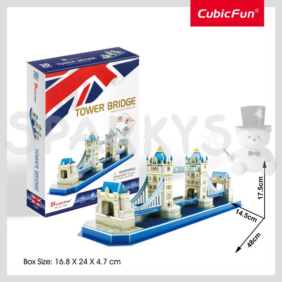 CubicFun - Puzzle 3D Tower Bridge - 52 dielikov                    