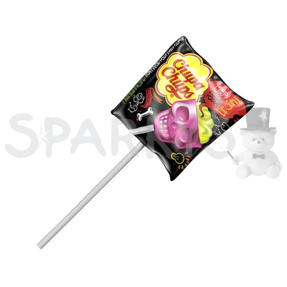 Chupa Chups 3D Skull jahoda/limetka 15g                    