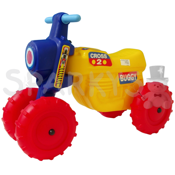 TEDDIES - Odrážadlo CROSS 2 žlté plast                    
