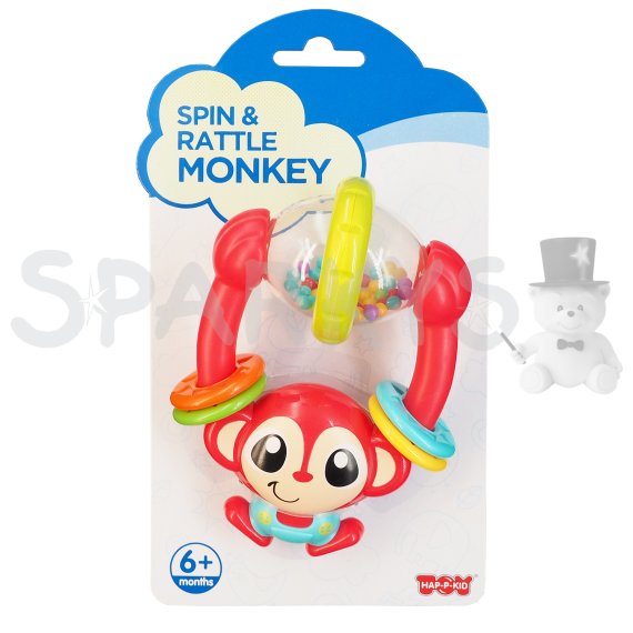 HAP-P-KID Hrkálka pre bábätká - Opice                    