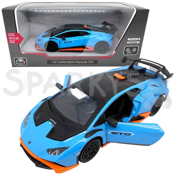 Kovový model - 1:32 Lamborghini Huracan STO modré                    