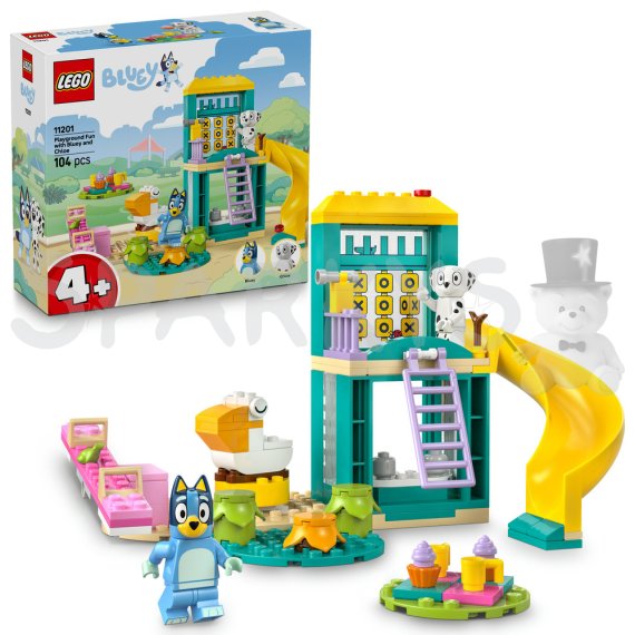 LEGO® Bluey 11201 Bluey, Chloe a zábava na ihrisku                    
