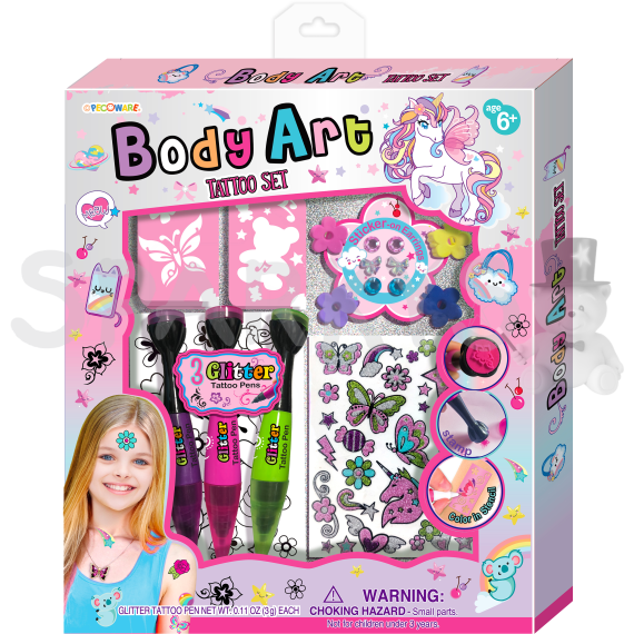 Kreatívny set pre body art a tetovanie                    