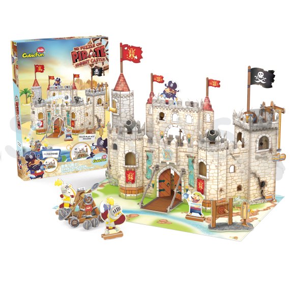 CubicFun - Puzzle 3D Pirátsky hrad 183 dielikov                    