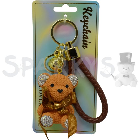 Keychain Prívesok na kľúče - Hnedý medvedík                    