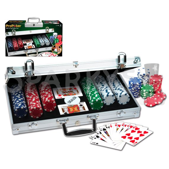 Pokerová sada ProPoker 300 so žetónmi 11,5g v hliníkovom kufríku                    