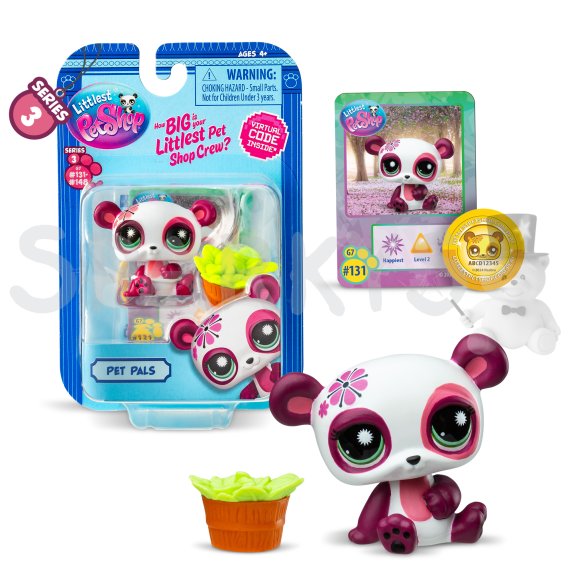 Littlest Pet Shop 1 figúrka - 18 druhov 3. série                    