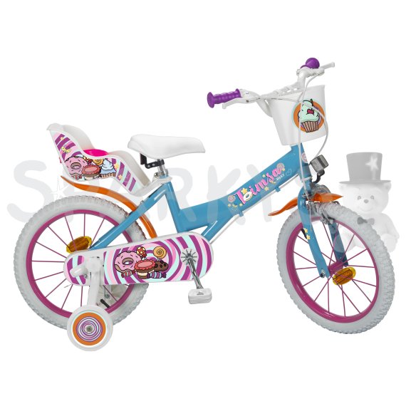 Toimsa Detský bicykel Sweet fantasy modro/biely 16"                    