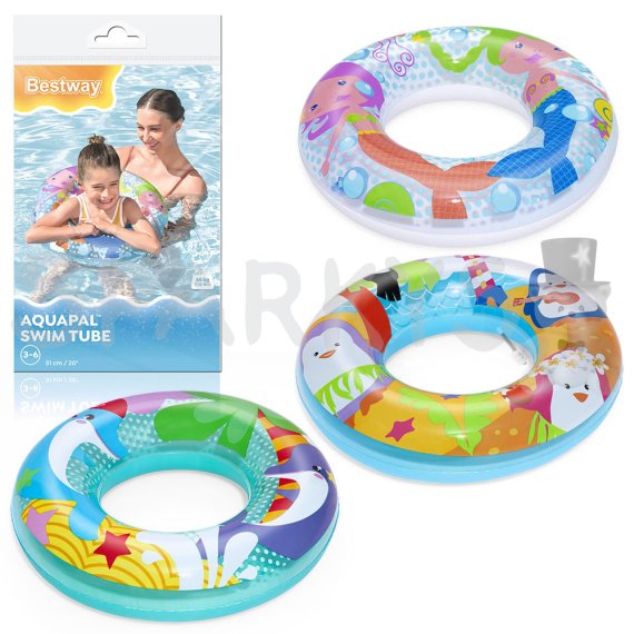 BESTWAY 36113 - Nafukovací kruh 51 cm - 3 druhy                    