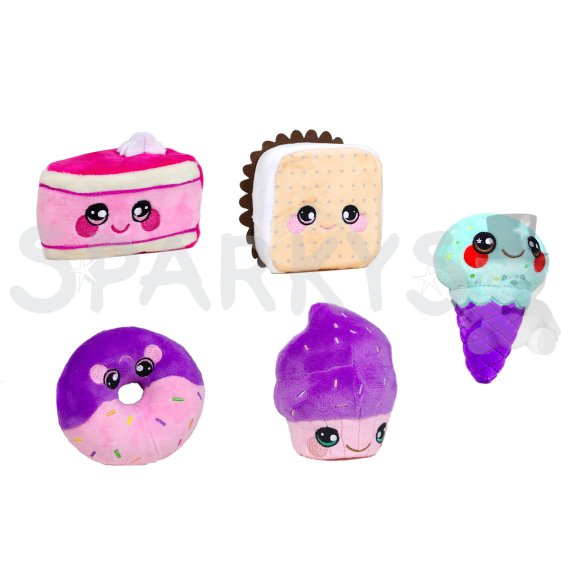 SQUEEZAMALS - Dezerty plyš 9 cm - viac druhov                    