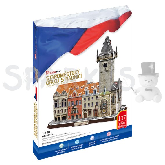 CubicFun - Puzzle 3D Staromestský orloj - 137 dielikov                    