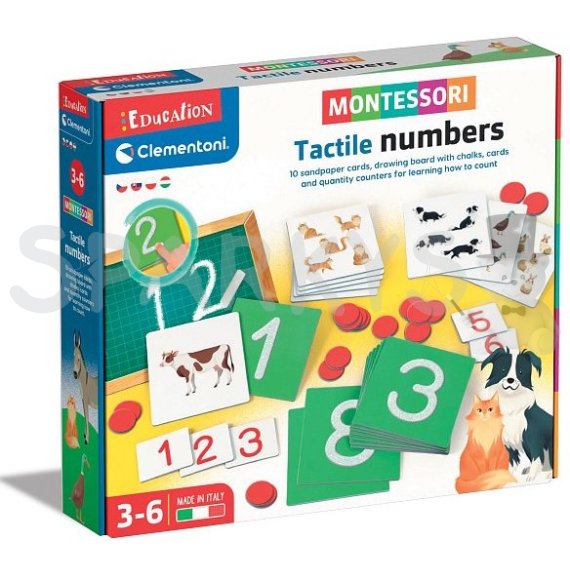 Vzdelávacie hry - Montessori - Hmatové číslice                    
