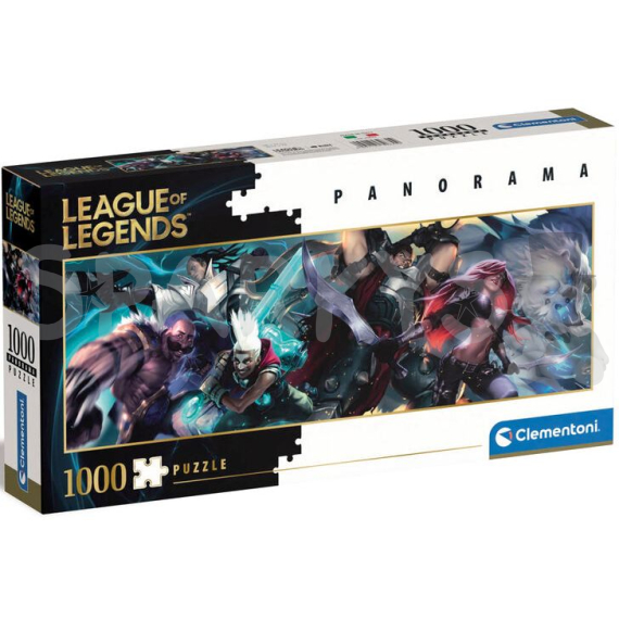 Clementoni - Puzzle Panorama 1000 LEAGUE of Legends                    